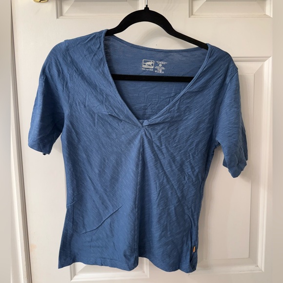 Horny Toad Tops - Blue V-Neck Women's Top